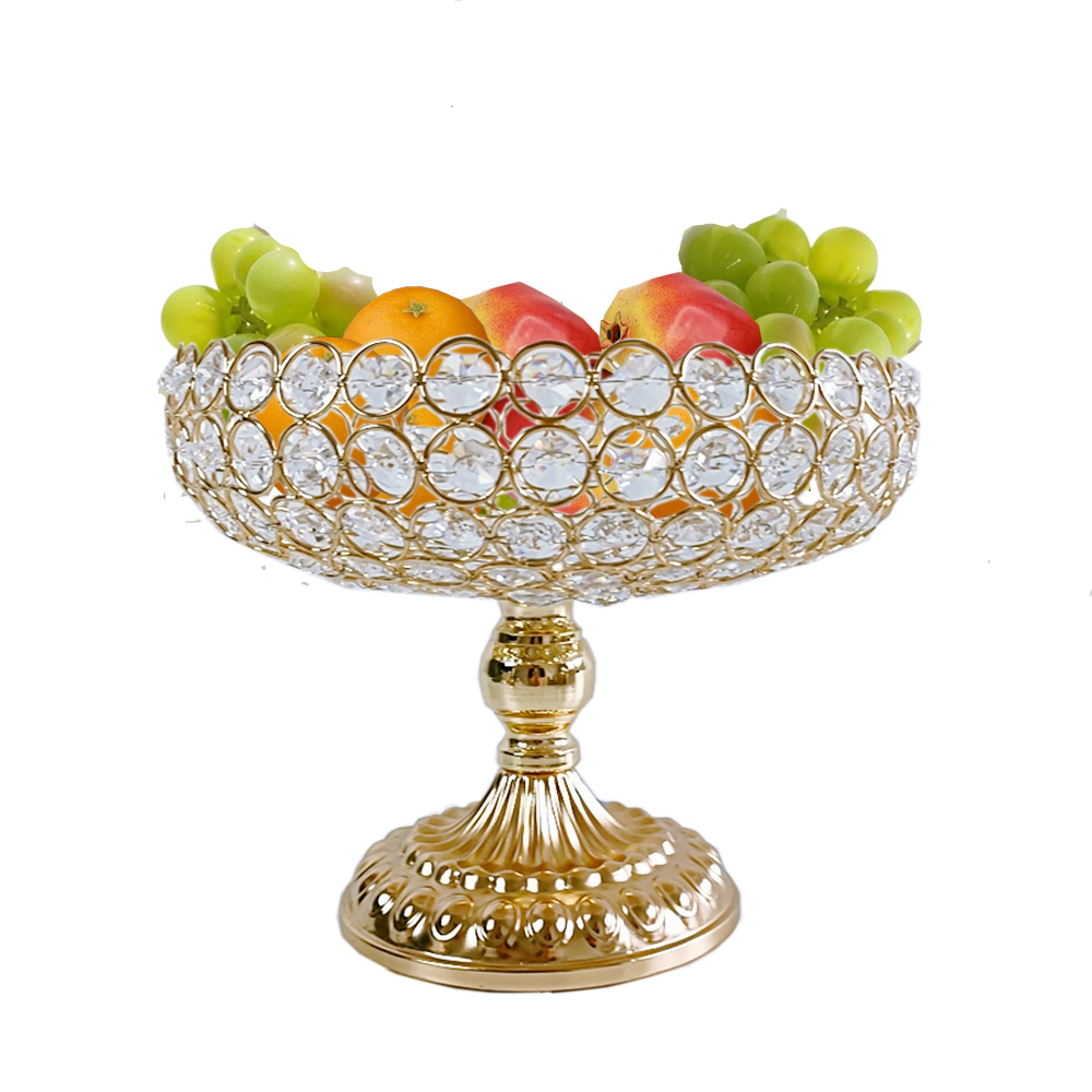 Tech Room Accessories - 1pcs Crystal Fruit Gold living room