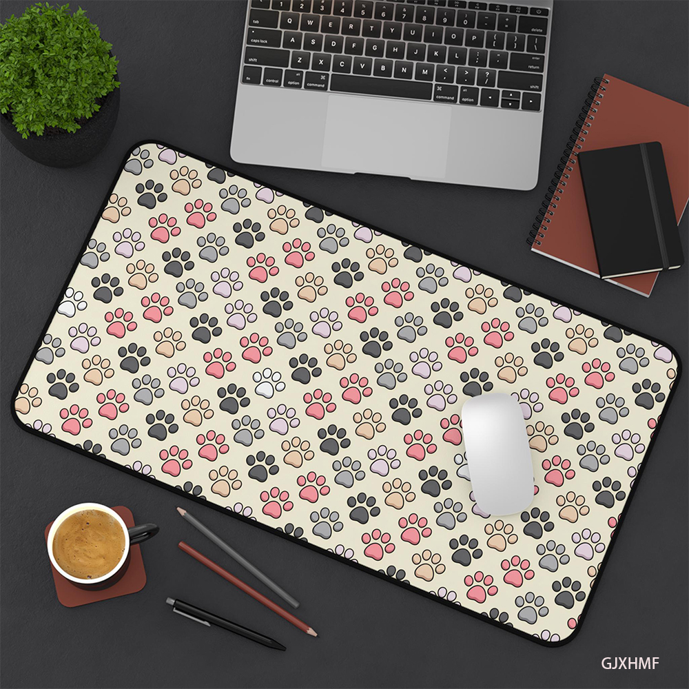 Tech Accessories For Christmas - Cute Paw Print Desk Mat Dog