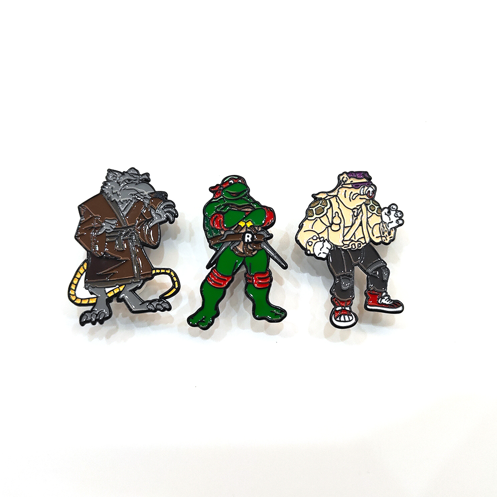Vintage Tech Accessories - 3pcs Vintage Ninja Turtles Pins Set