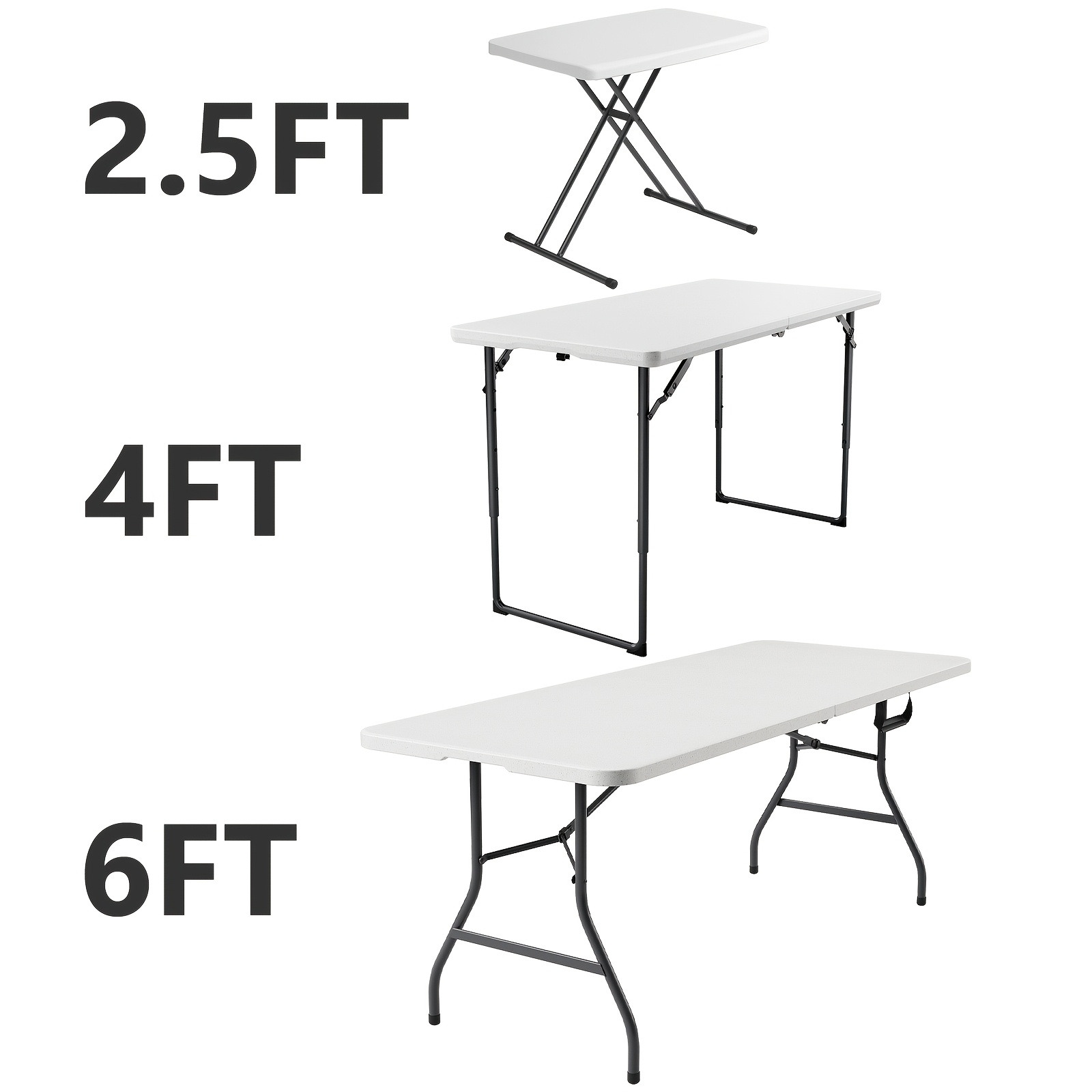Tech Room Accessories - 2.5ft/4ft/6ft Folding Utility Table | Indoor