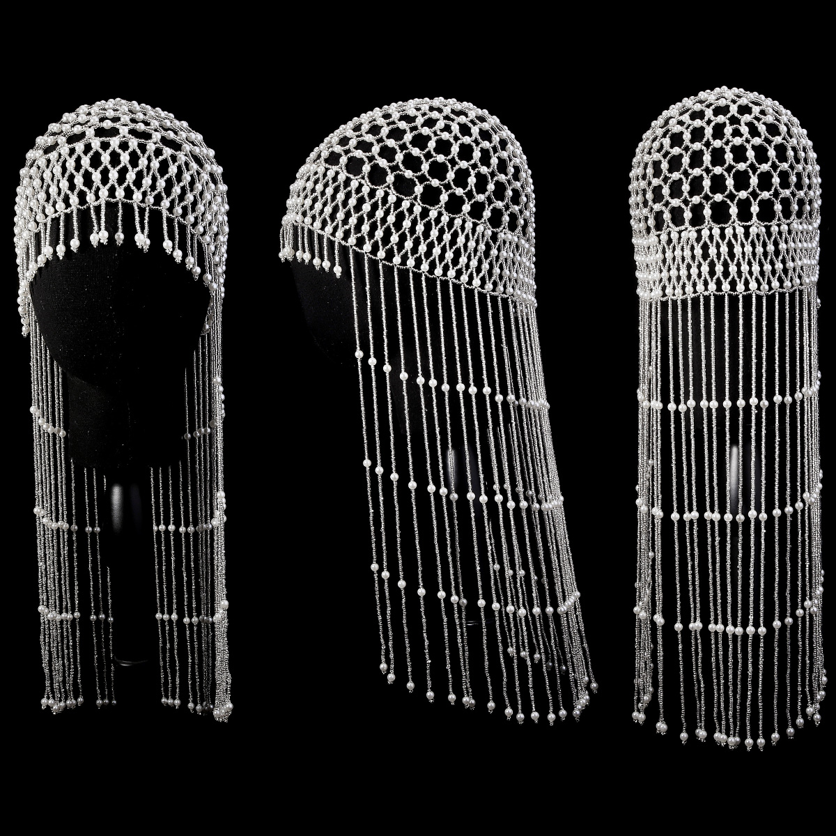 Luxury Pearls Beaded Headwrap  - Tech Accessories Women avis et prix