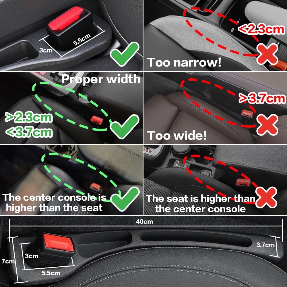 2X Car Seat Gap Filler Between - Tech Car Accessories avis et prix