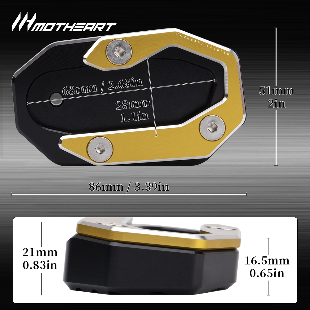 Motorcycle Kickstand Foot Plat - Tech Accessories Stand avis et prix