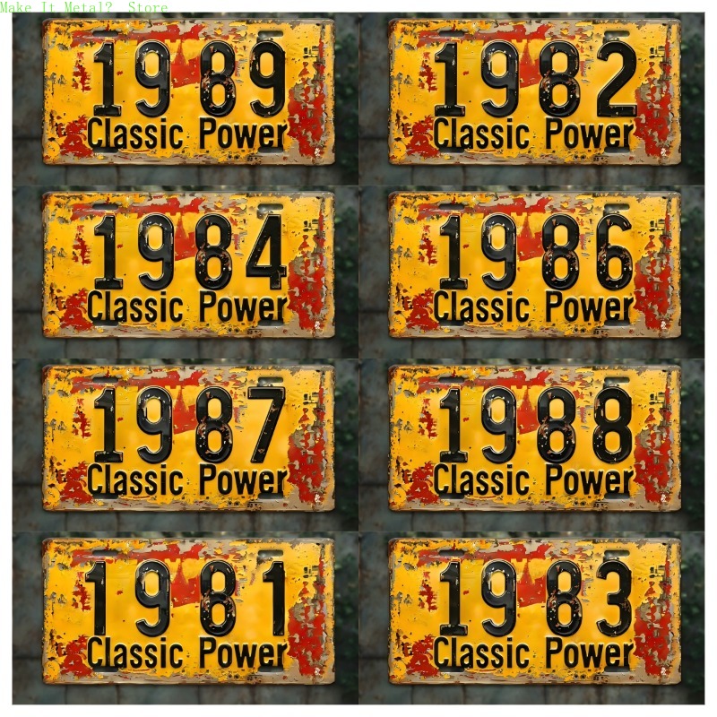 1980-1989 Vintage License Plat - Vintage Tech Accessories avis et prix