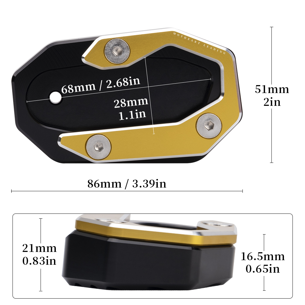Motorcycle Kickstand Foot Plat - Tech Accessories Stand avis et prix