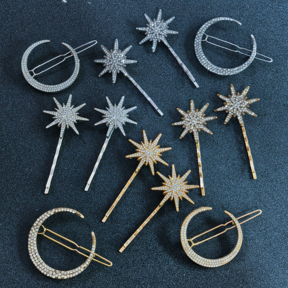 3/4 pcs set Crystal Star Hairp - Tech Accessories Women avis et prix