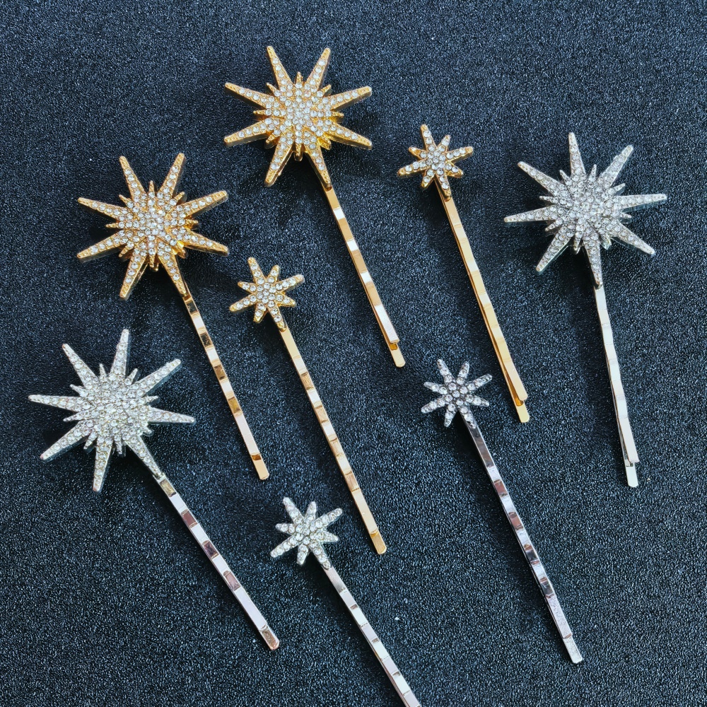 3/4 pcs set Crystal Star Hairp - Tech Accessories Women avis et prix