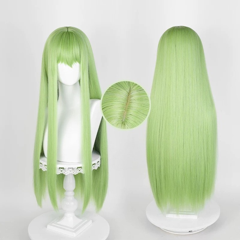 Anime CC Cosplay Green Wig Lon - Tech Accessories Women avis et prix