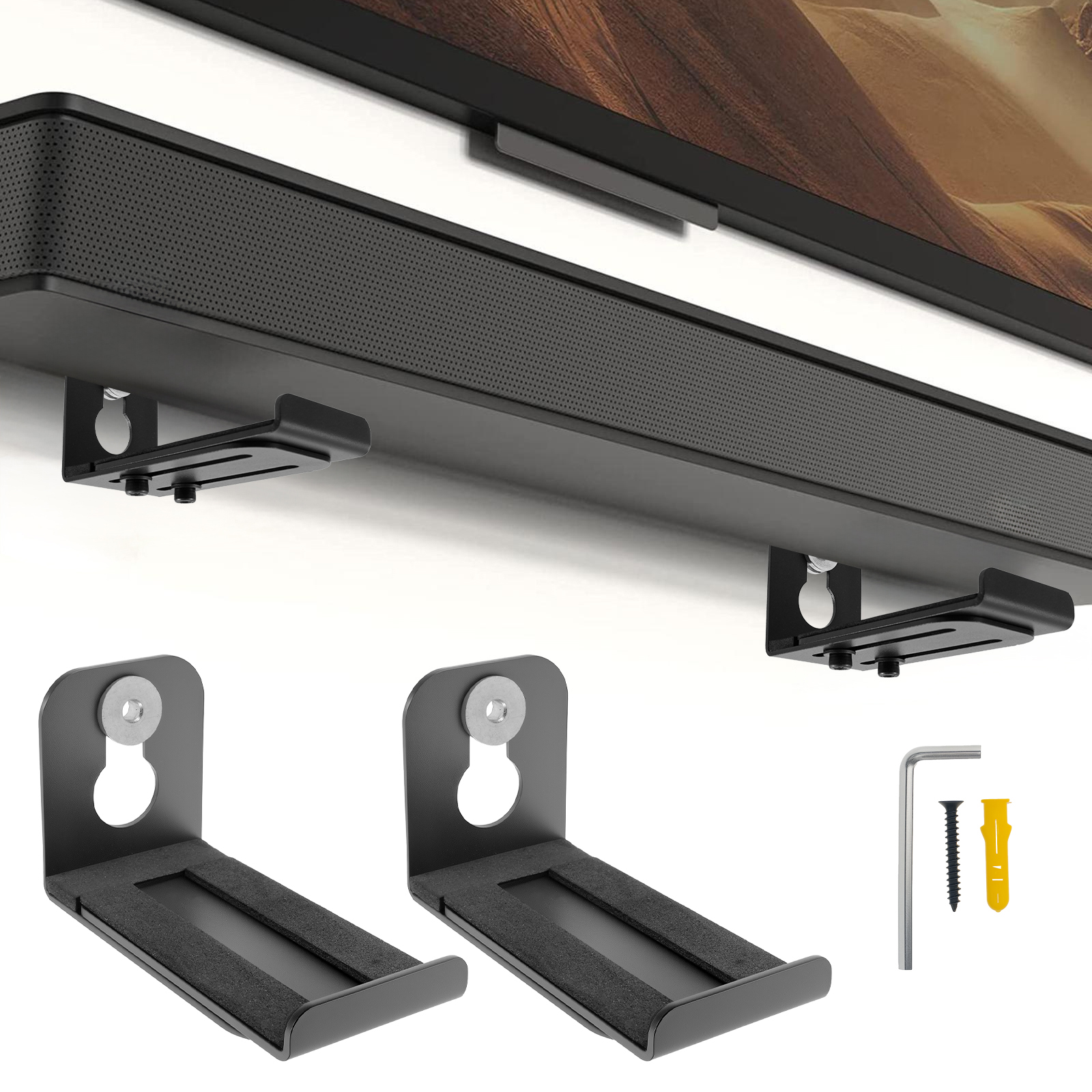 2Pcs Soundbar Speaker Stands W - Tech Room Accessories avis et prix