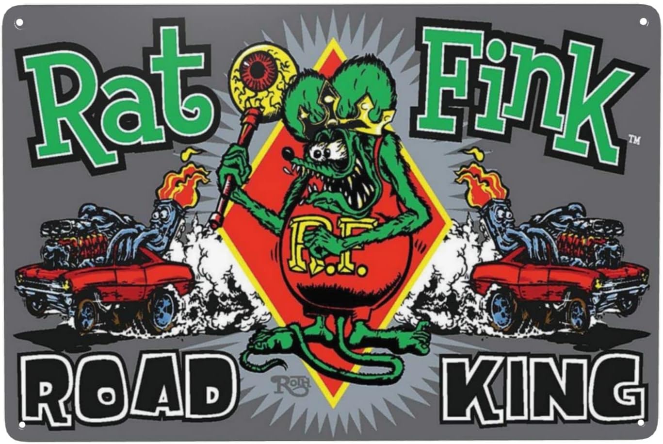 Rat Fink Cartoon Metal Tin Sig - Vintage Tech Accessories avis et prix