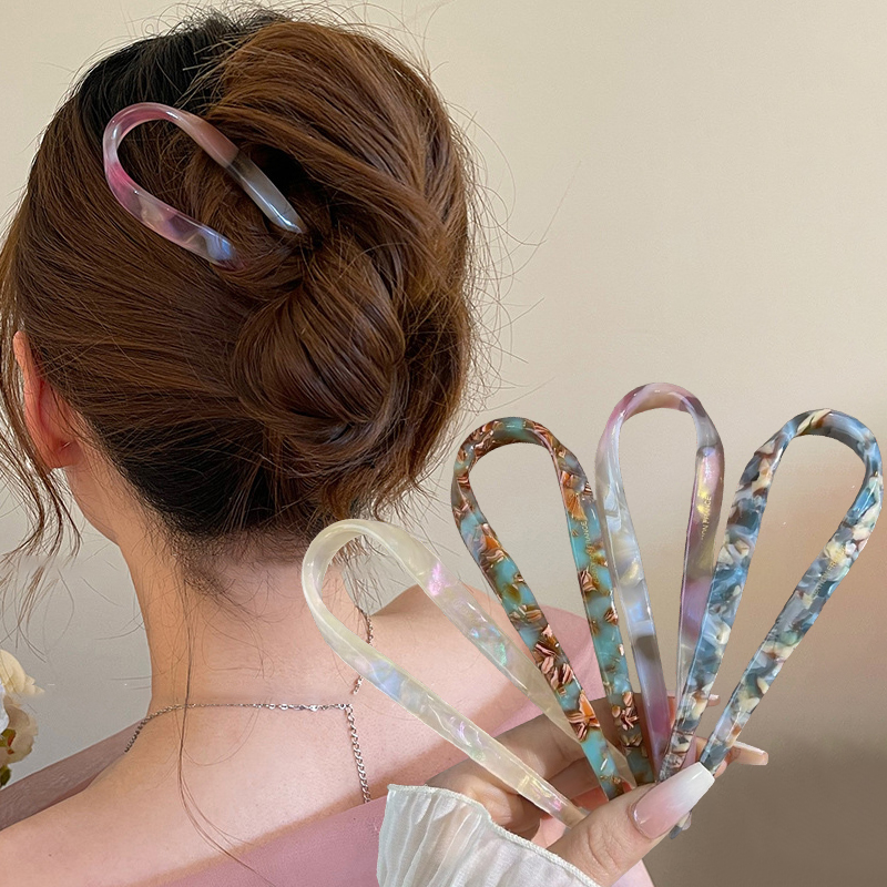 U-Shaped Hair Sticks Acetate A - Tech Accessories Women avis et prix