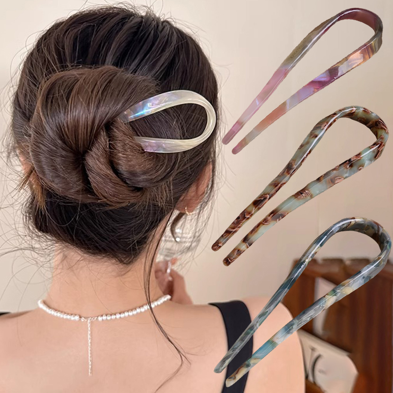 U-Shaped Hair Sticks Acetate A - Tech Accessories Women avis et prix