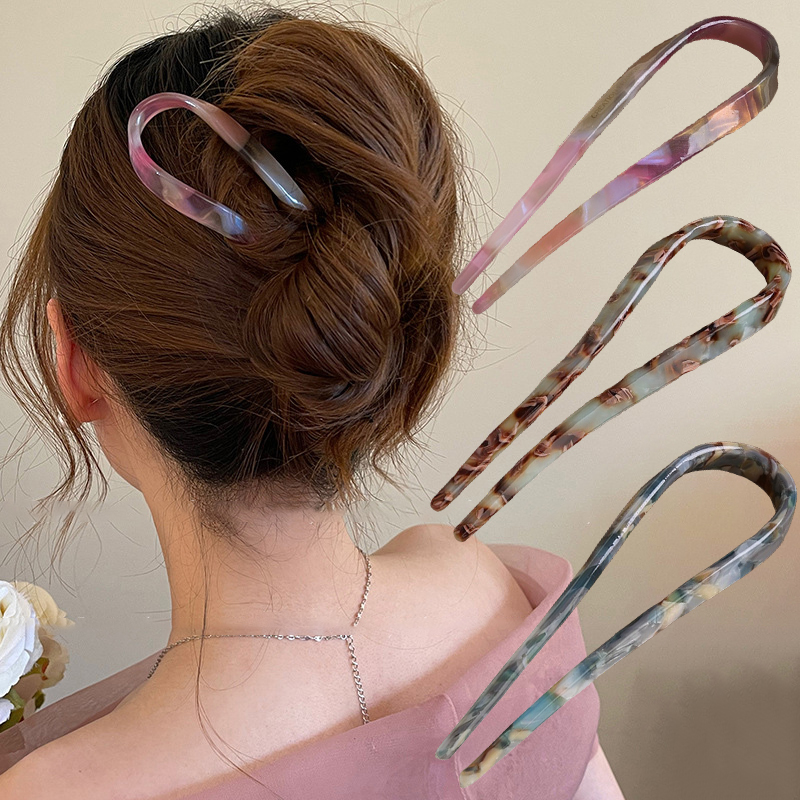 U-Shaped Hair Sticks Acetate A - Tech Accessories Women avis et prix