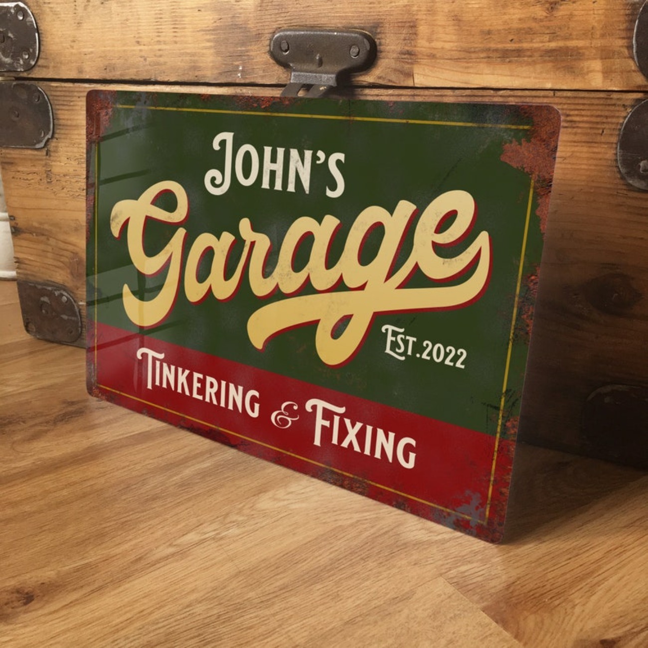 Custom Personalised Garage Met - Vintage Tech Accessories avis et prix